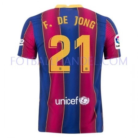 Herre Fotballdrakter FC Barcelona Frenkie de Jong 21 Hjemme 2020-21 Kortermet